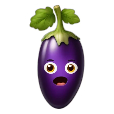 personne avec aubergine dans la bouche sticker