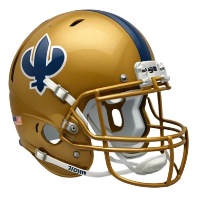 college football player helmets dark gold  sticker