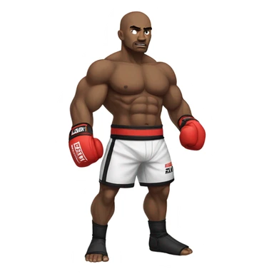 MMA fighter in paradise sticker