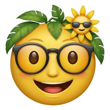 emoji hawaïen sticker