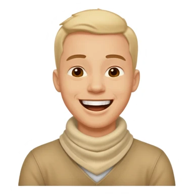 Man hands around his neck and laughing  sticker