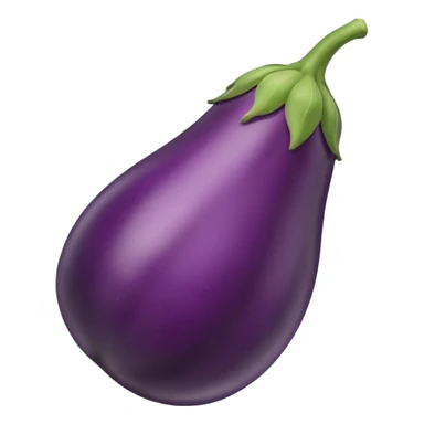 eggplant with signet ring around it sticker