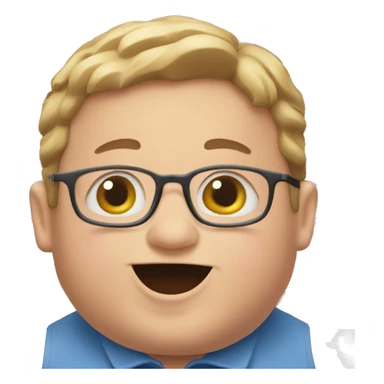 Fat boy eating Dubai chocolate bar sticker