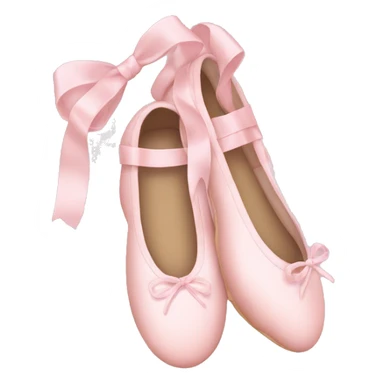 soft pink ballerina shoes sticker