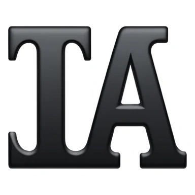 just the letters i and a next to eachother sticker