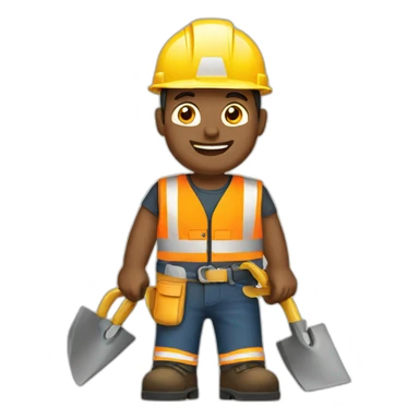 construction work sticker