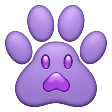 purple-cat-pawprint sticker