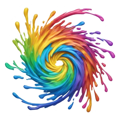 portal swirl rainbow sticker