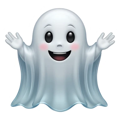 Cute ghost sticker