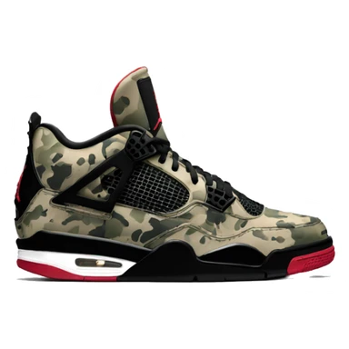 jordan 4 military black sticker