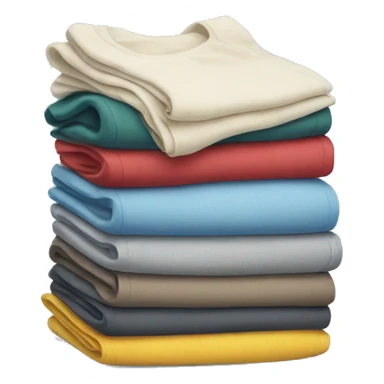 Pile of folded clothes sticker