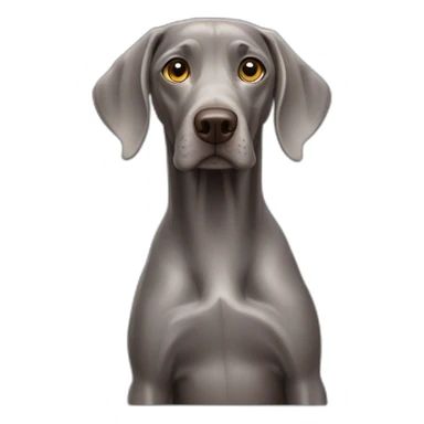 dog weimaraner sticker