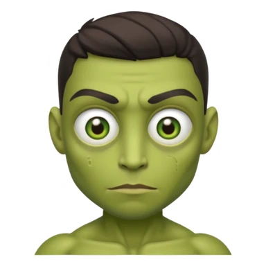 green mutant human sticker