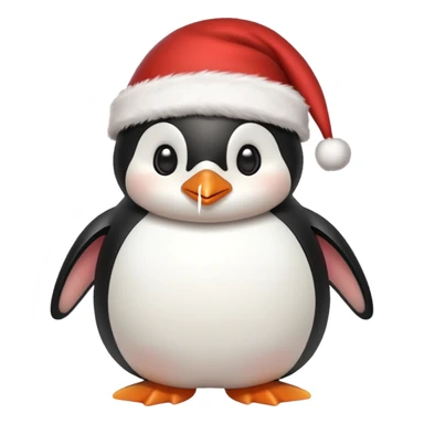 Penguen cute christmas sticker