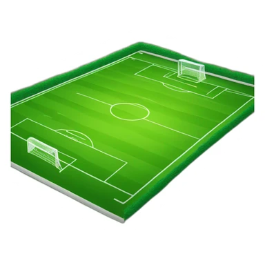 soccer field with triangle riler sticker