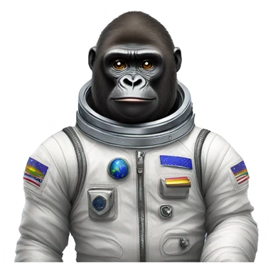 Gay Gorilla in a space suit sticker