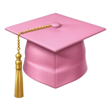 light pink graduation hat sticker