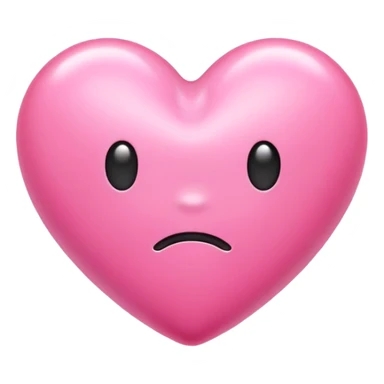 Bubblegum pink heart sticker
