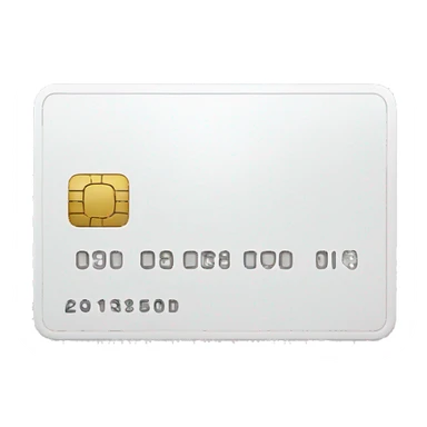 White Credit Card sticker