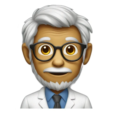 Monkey professor sticker