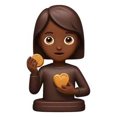 chocolate statue sticker