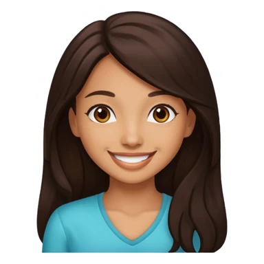 Mya, R&B Singer with long dark brown hair  sticker