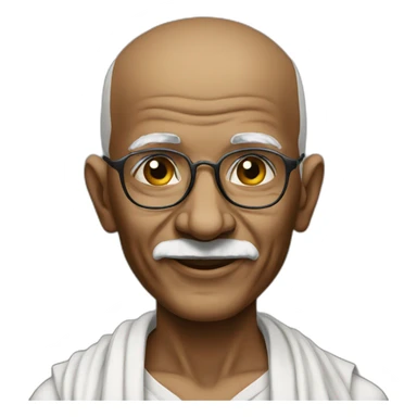 Ghandi sticker