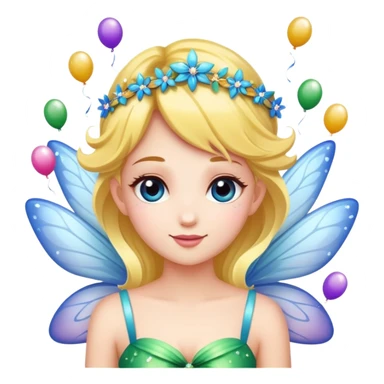 Beautiful Birthday Confetti fairy sticker