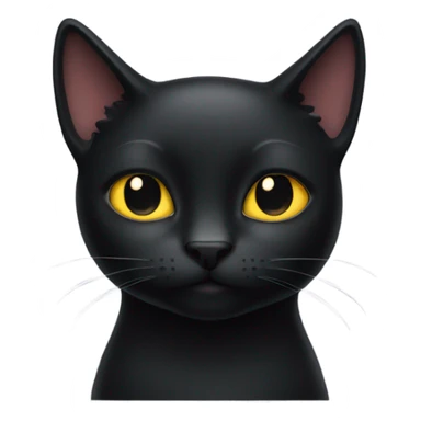 black cat judging you sticker