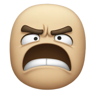 Angry frustrated  sticker