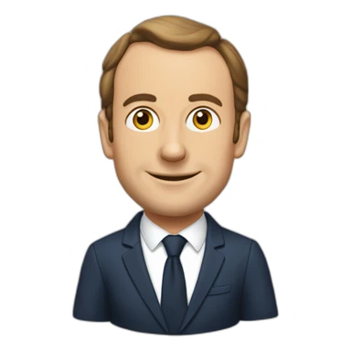 Macron sur une chèvre sticker