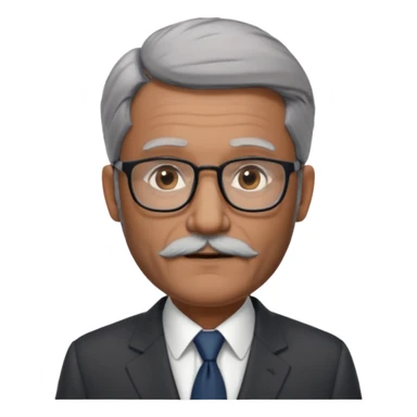 Professor Bentley Dyed black gray hair  frencb beard graying indian guy in suit with a bentley car. Older look around 60 yrs  with glasses slight balding sticker