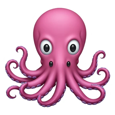 pink octopus, no face sticker