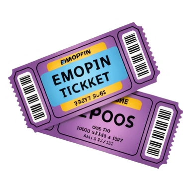 1 movie ticket sticker