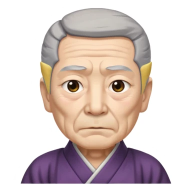 Japanese Castle Lord, old, half body sticker