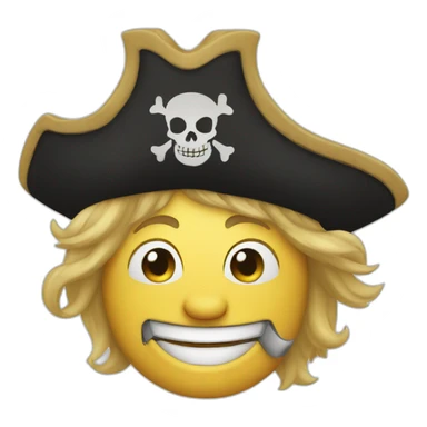 happy pirate sticker