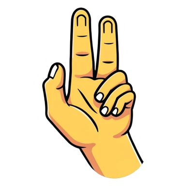 middle finger crying  sticker