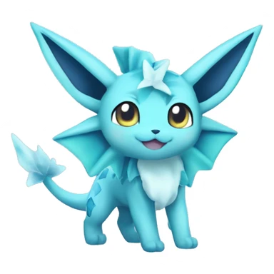 Kawaii Vaporeon-Glaceon-Pokémon full body sticker