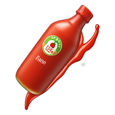 sriracha sauce sticker