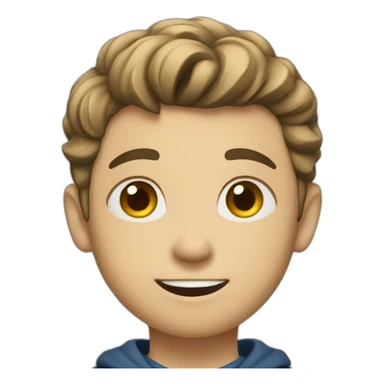 a white boy learning  sticker