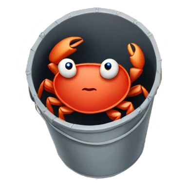 Crabs in a bucket sticker