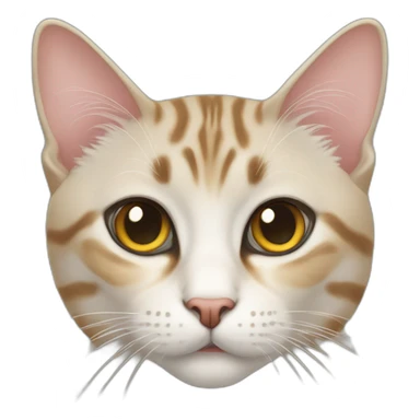 Tabby-point Thai cat sticker