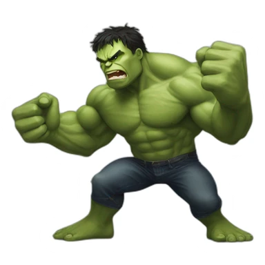 Musk fighting hulk sticker