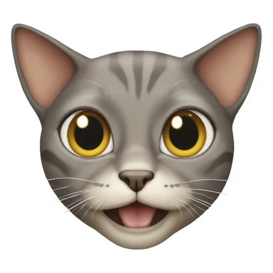 cat that looks like smeagol sticker