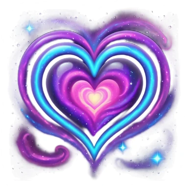 galaxy heart  sticker