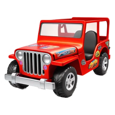Hot wheels Premium Barbie 1941 Willy’s jeep  sticker