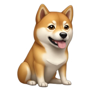 Shiba inu and Elon musk sticker