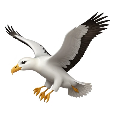 Albatross flying sticker