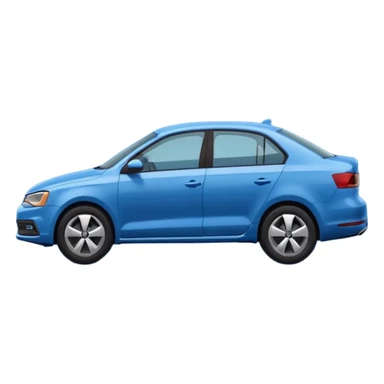 A **simple emoji-style icon** of a **blue multipocket folder**, clean and minimal, with **layered inner tabs**, subtle shading, and a **small blue Volkswagen Jetta car symbol** on the front.
 sticker