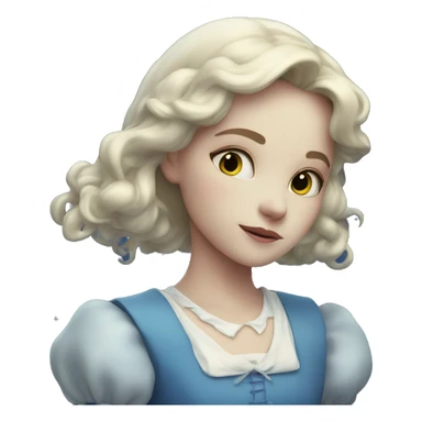 dreamy alice under moonlight sticker